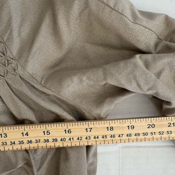 Laundry by Shelli Segal Metallic Smocked Jacket‎ - Picture 7 of 13